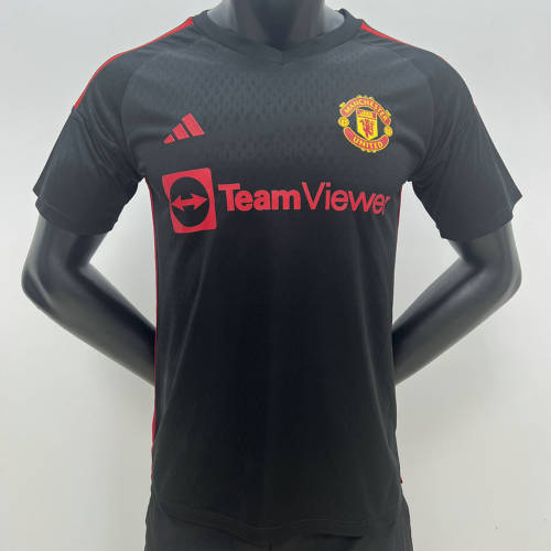 2023 Manchester United Black Training Soccer Jerseys Soccer Jerseys