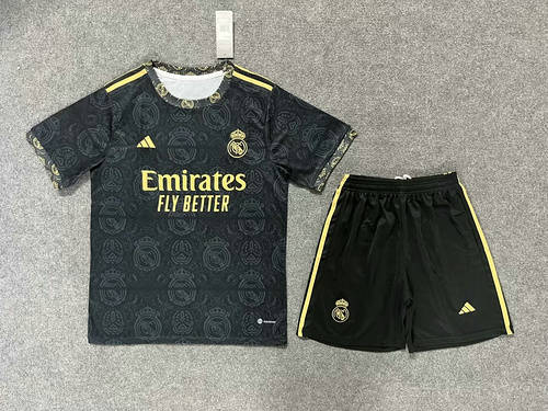 23/24 Real Madrid Black Training Soccer Jerseys