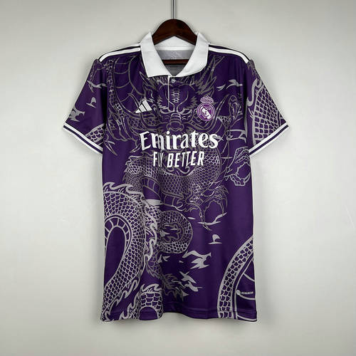 23/24 Real Madrid Purple Dragon Soccer Jerseys