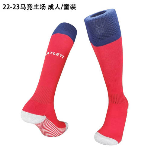 22/23 Atletico Madrid Home Adult Kids Socks