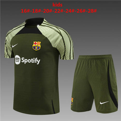 23/24 Barcelona Kids Training Soccer Jerseys