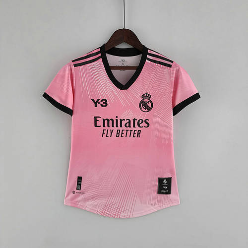 2022 Real Madrid Woman Y3 Edition Pink Soccer Jerseys