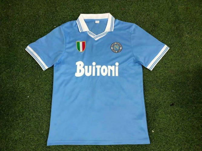 86/87 Napoli MARADONA Home Retro Soccer Jerseys