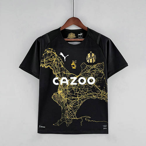 22/23 Marseille Commemorative Black Soccer Jerseys