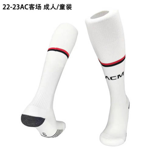 22/23 Ac Milan Away Adult Kids Socks