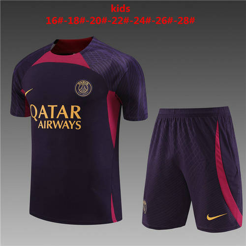 23/24 Paris Kids Training Soccer Jerseys