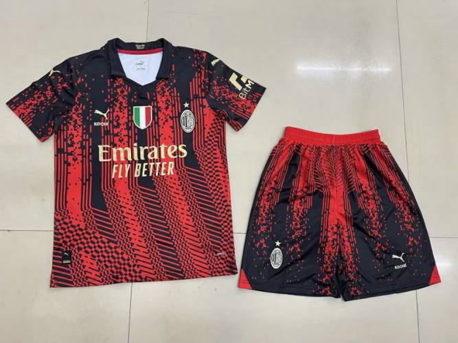 23/24 Ac Milan Kids Soccer Jerseys