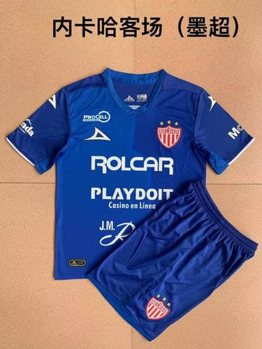 22/23 Necaxa Away Adult And Kids Soccer Jerseys