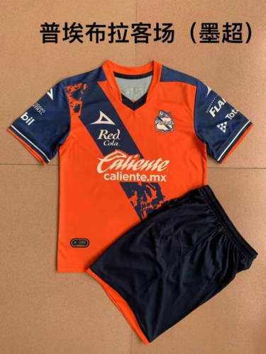 22/23 Puebla Away Adults And Kids Soccer Jerseys