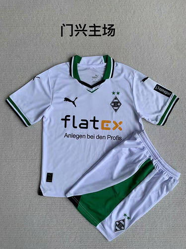 23/24 Monchengladbach Home Adults And Kids Soccer Jerseys