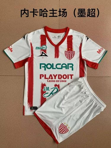 22/23 Necaxa Home Adult and Kids Soccer Jerseys