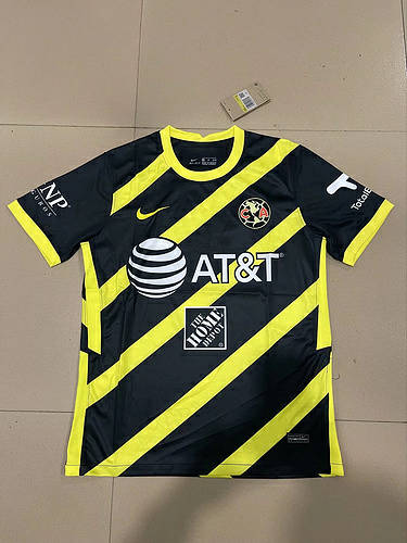 22/23 Club America Black Yellow Soccer Jerseys