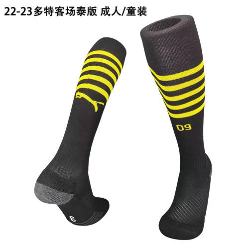 22/23 Dortmund Away Adult Kids Socks