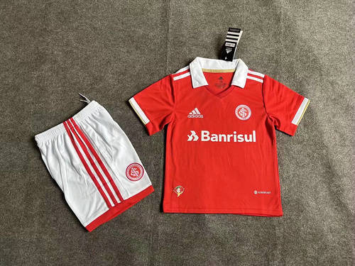 22/23 Internacional Home Kids Soccer Jerseys