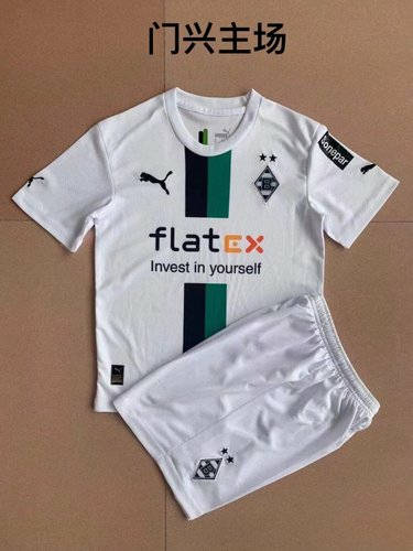 22/23 Borussia Mönchengladbach Home Kids Soccer Jerseys