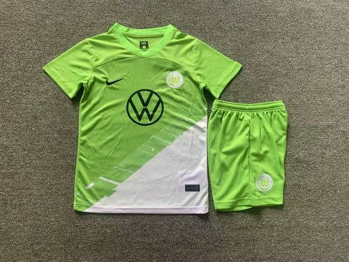 23/24 Wolfsburg Home Kids Soccer Jerseys