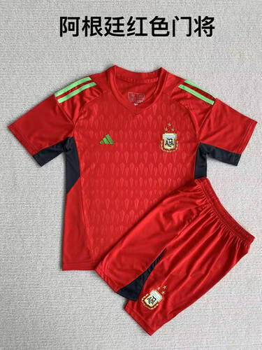 2023 Argentina Goalkeeper Kids Soccer Jerseys