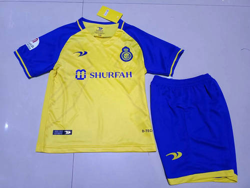 22/23 Al-nassr Home Kids Soccer Jerseys