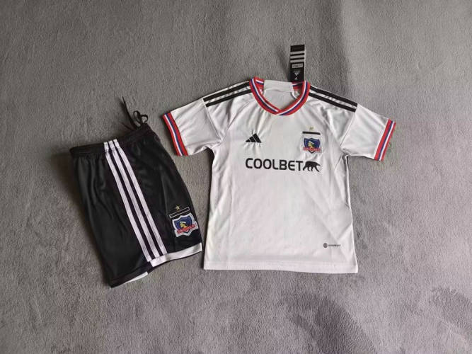 23/24 Colo Colo Home Kids Soccer Jerseys