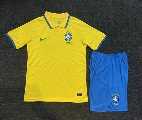 2021 Brazil Home Adult and Kids Soccer Jerseys