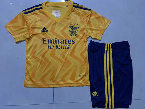 22/23 Benfica Away Kids Soccer Jerseys