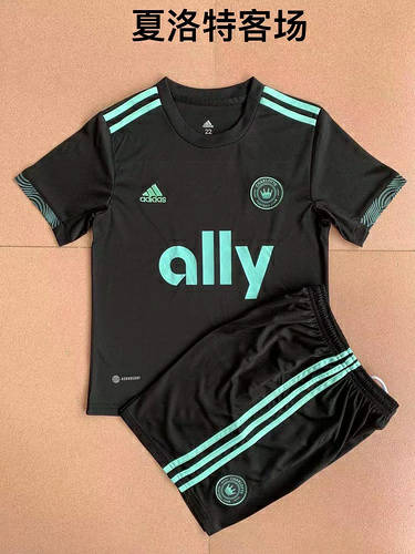 22/23 Charlotte Away Kids Soccer Jerseys