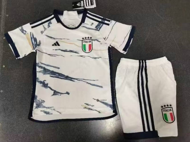 23/24 Italy Away Kids Soccer Jerseys