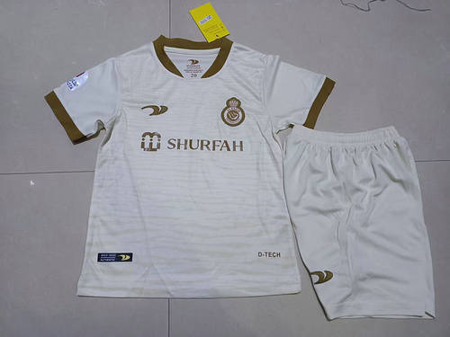 22/23 Al-nassr Third Kids Soccer Jerseys