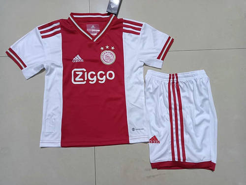 22/23 Ajax Home Kids Soccer Jerseys