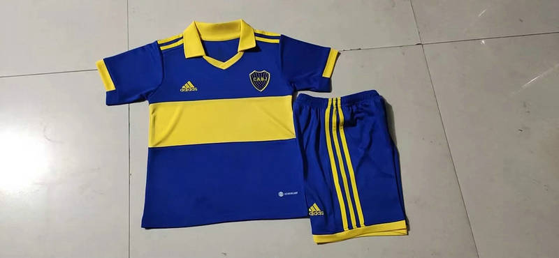 22/23 Boca Home Kids Soccer Jerseys