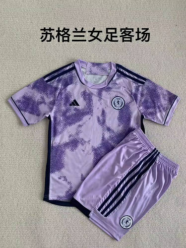 23/24 Scotland Away Woman Adults And Kids Soccer Jerseys