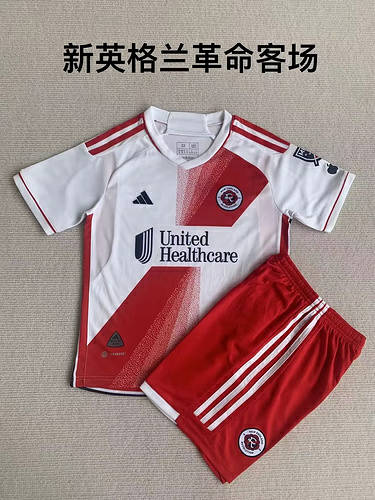 23/24 New England Revolution Away Adults And Kids Soccer Jerseys