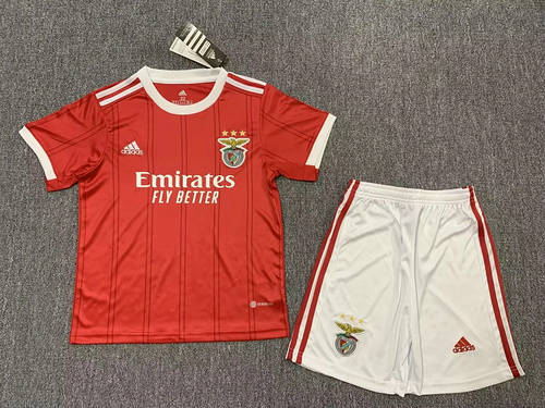 22/23 Benfica Home Kids Soccer Jerseys