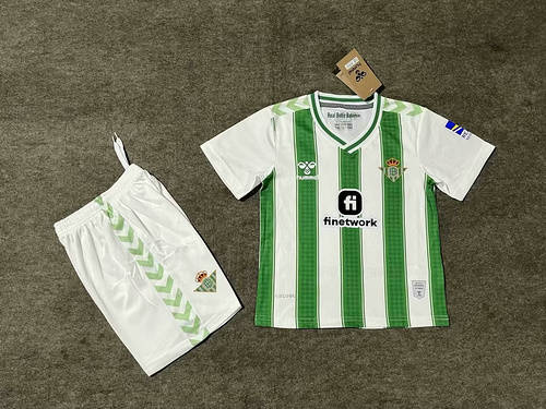 23/24 Real Betis Home Kids Soccer Jerseys