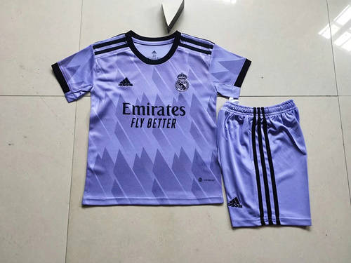 22/23 Real Madrid Away Kids Soccer Jerseys