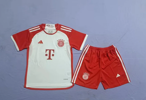 23/24 Bayern Home Kids Soccer Jerseys