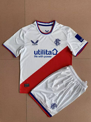 22/23 Rangers Away Kids Soccer Jerseys