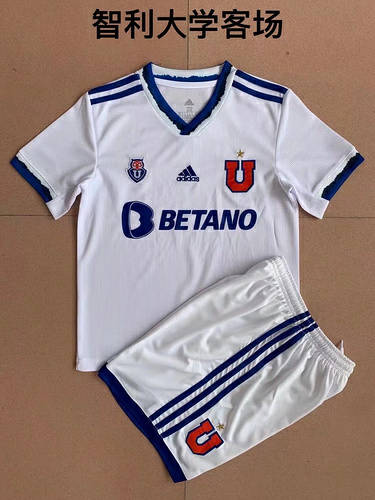 22/23 Universidad De Chile Away Kids Soccer Jerseys