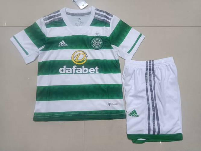 22/23 Celtic Home Kids Soccer Jerseys