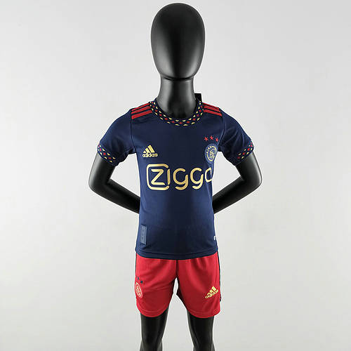 22/23 Ajax Away Kids Soccer Jerseys