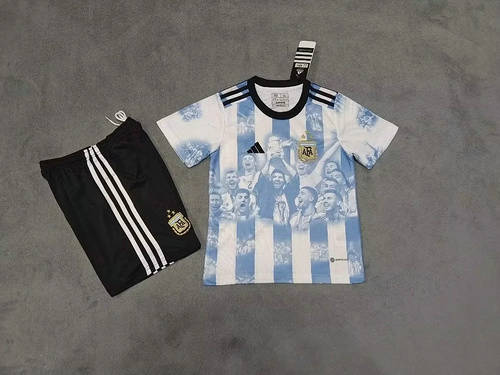 2023 Argentina Kids Soccer Jerseys