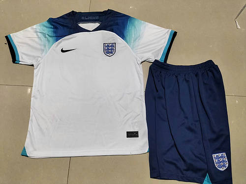 2022 England Home Kids Soccer Jerseys