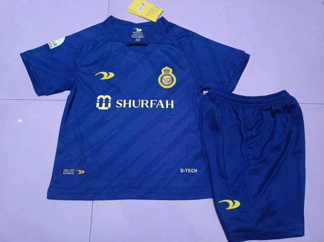 22/23 Al-nassr Away Kids Soccer Jerseys