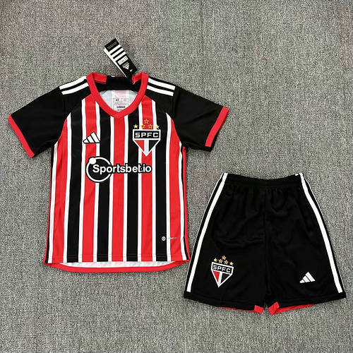 23/24 Sao Paulo Away Kids Soccer Jerseys