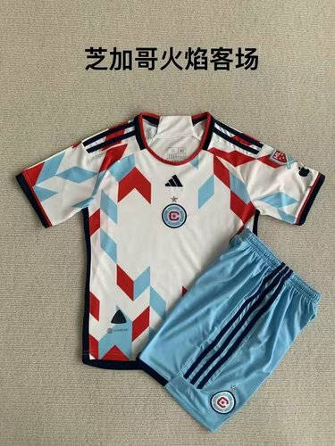 23/24 Chicago Away Kids Soccer Jerseys