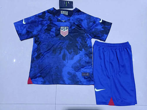 2022 Usa Away Kids Soccer Jerseys