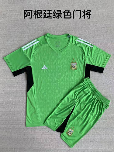 2023 Argentina Goalkeeper Kids Soccer Jerseys