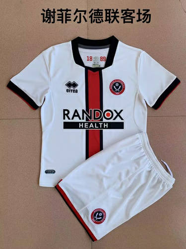 22/23 Sheffield United Away Kids Soccer Jerseys