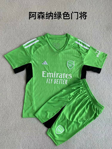 23/24 Arsenal Goalkeeper Kids Soccer Jerseys