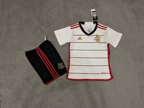 23/24 Flamengo Away Kids Soccer Jerseys